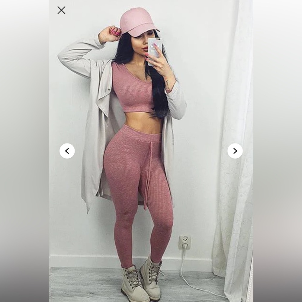 Wanderlust Leggings & Hoodie - Rose